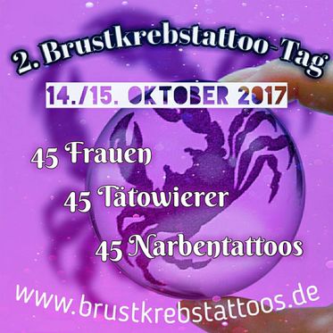 Brustkrebstattoo-Tag 2017, 14./15. Oktober