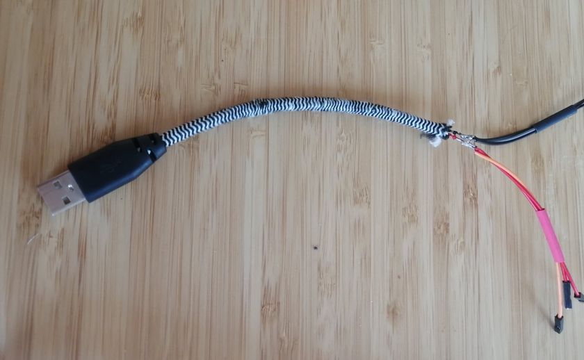 USB Cable Soldered